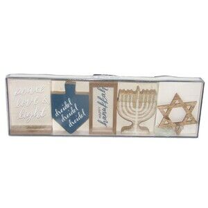 Hanukkah 5 Piece Prop Pack NEW Menorah Dreidel